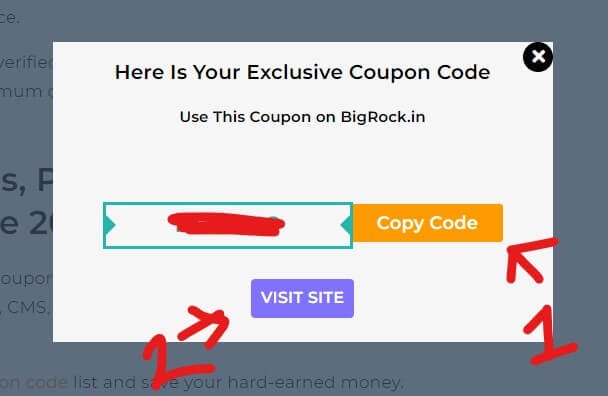 BigRock Coupon Reveal