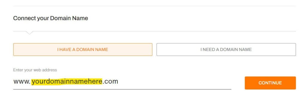 Choose your domain name