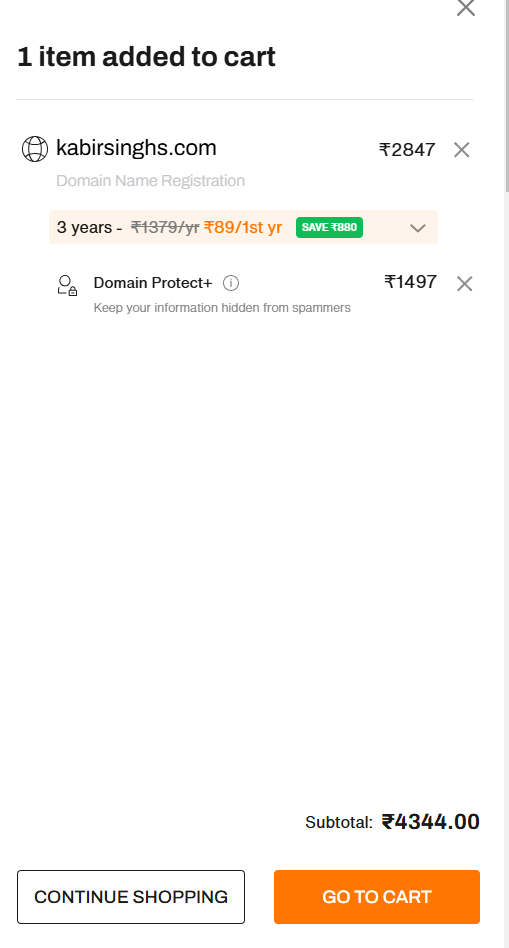 Add to cart again