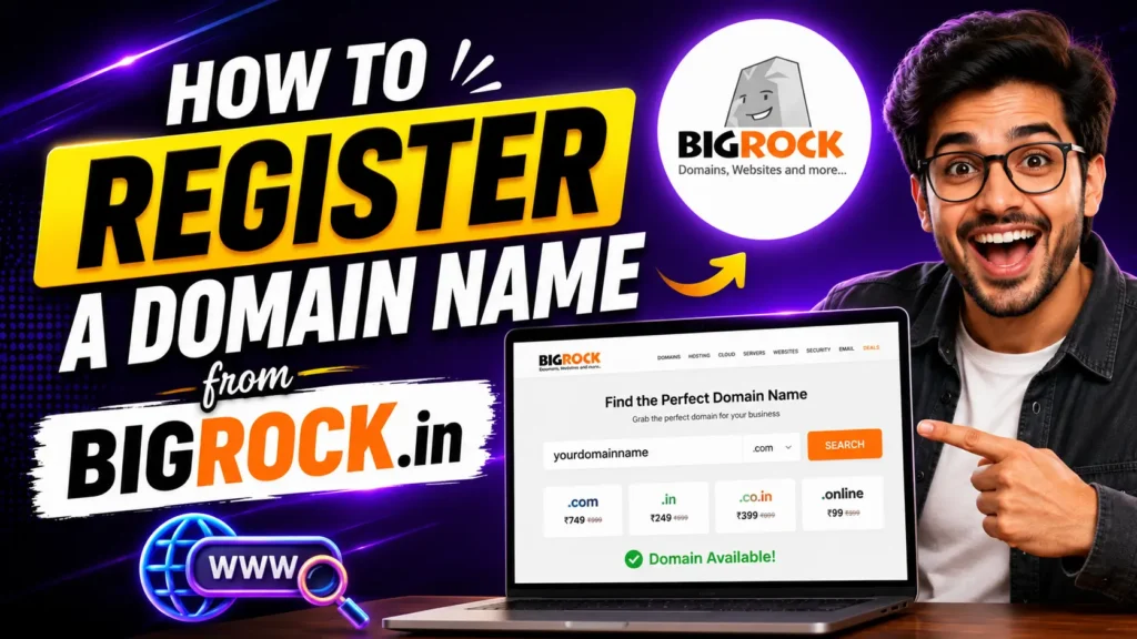 How to Register a Domain Name from BigRock.in